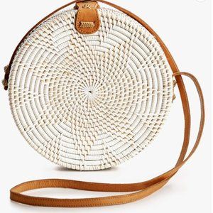 Circle Round Rattan Bag - Handmade - Brand New